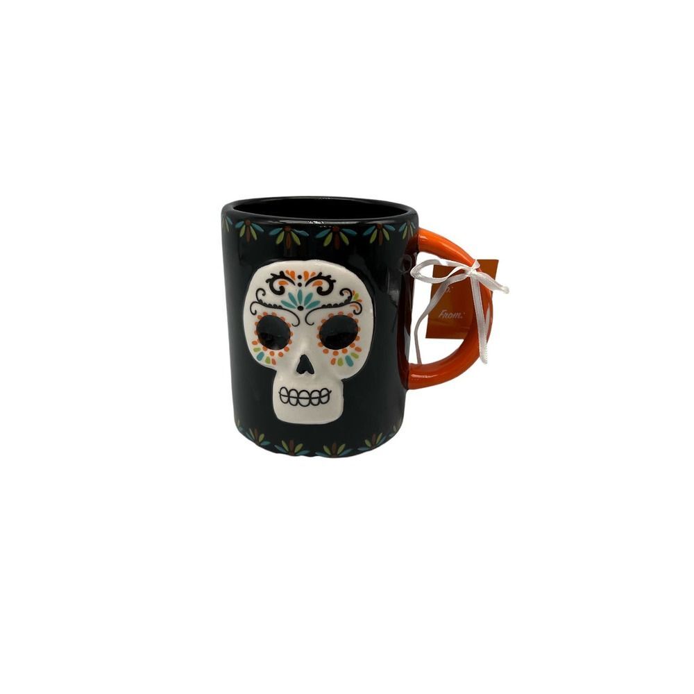 Lang Hand Painted Skull Mug